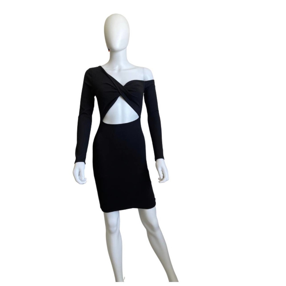 FORE Cut Out Off the Shoulder Midi Dress